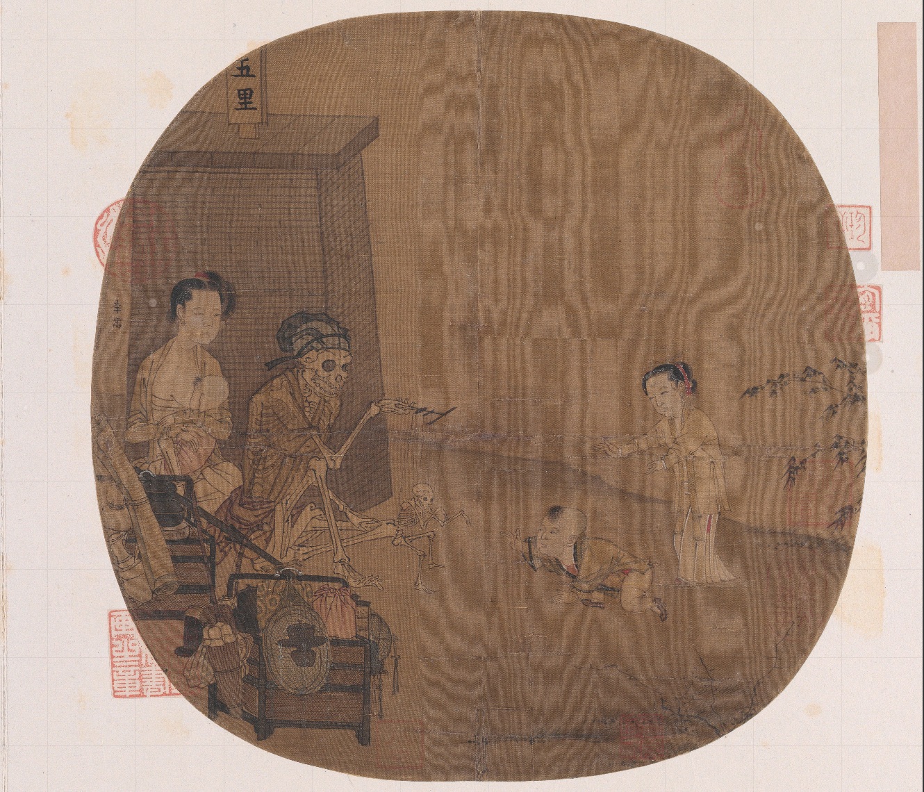 南宋名畫《骷髏幻戲圖》。圖片來源：故宮博物院官方網站