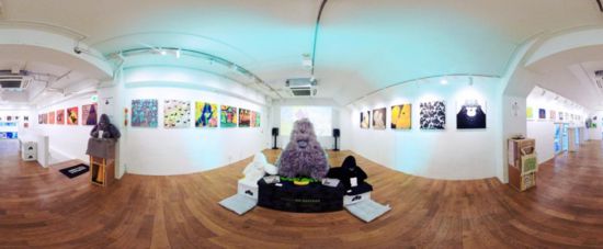 “大衛猿”主題展覽現場。（主辦方供圖）