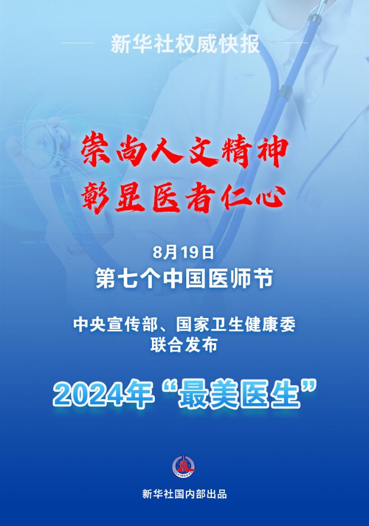 新華鮮報(bào)|致敬“白衣戰(zhàn)士”！2024年“最美醫(yī)生”發(fā)布