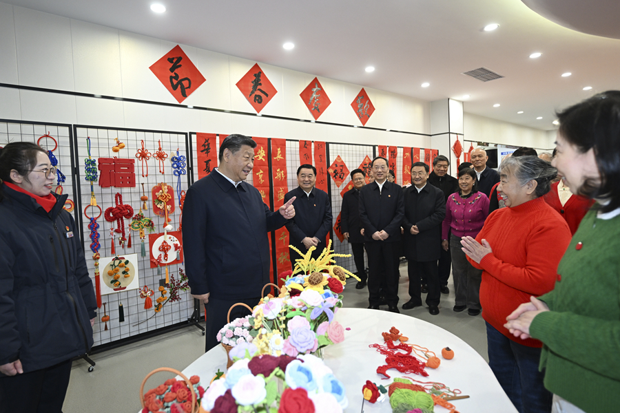 2025年1月23日，習(xí)近平總書(shū)記在沈陽(yáng)大東區(qū)長(zhǎng)安街道長(zhǎng)安小區(qū)社區(qū)黨群服務(wù)中心考察。